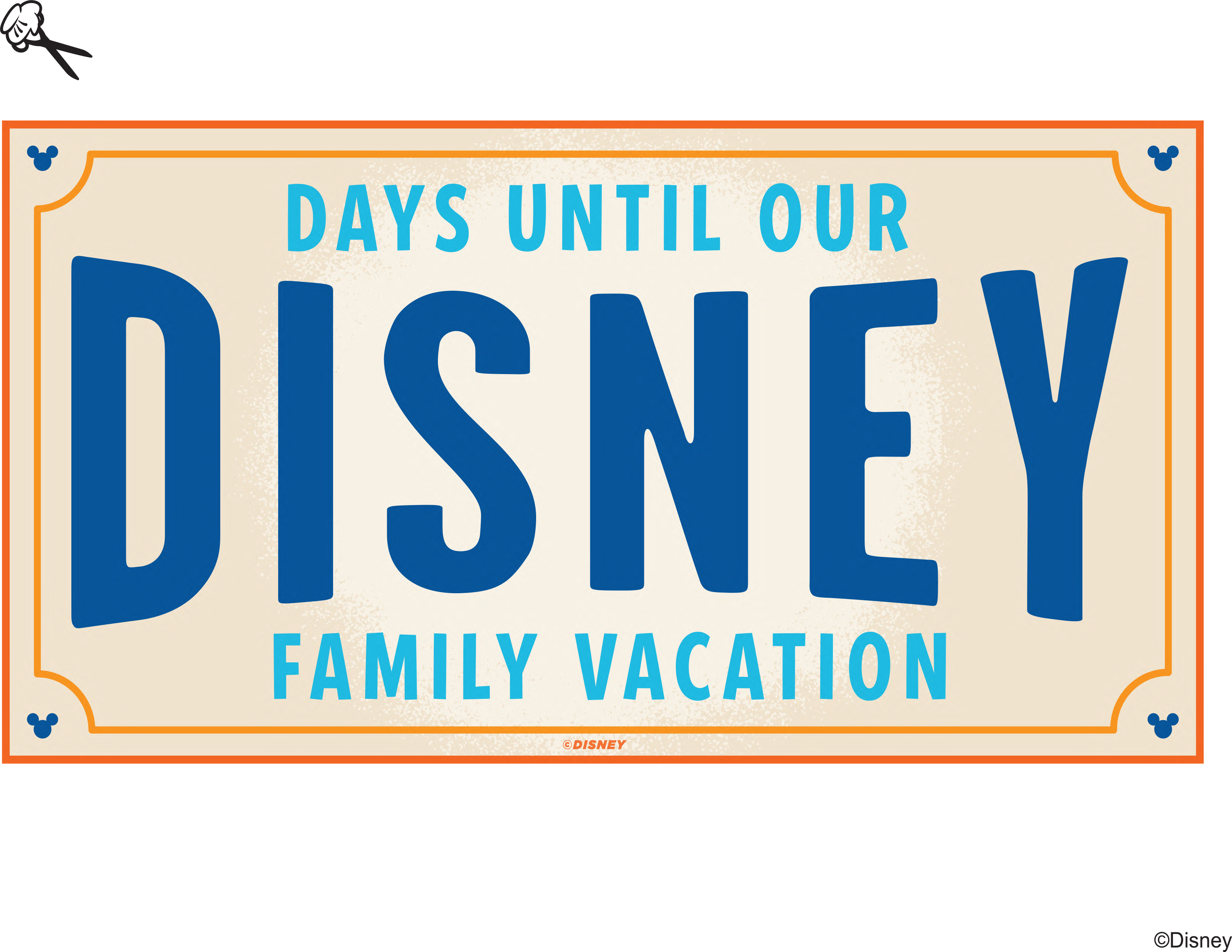 Days Until Disney