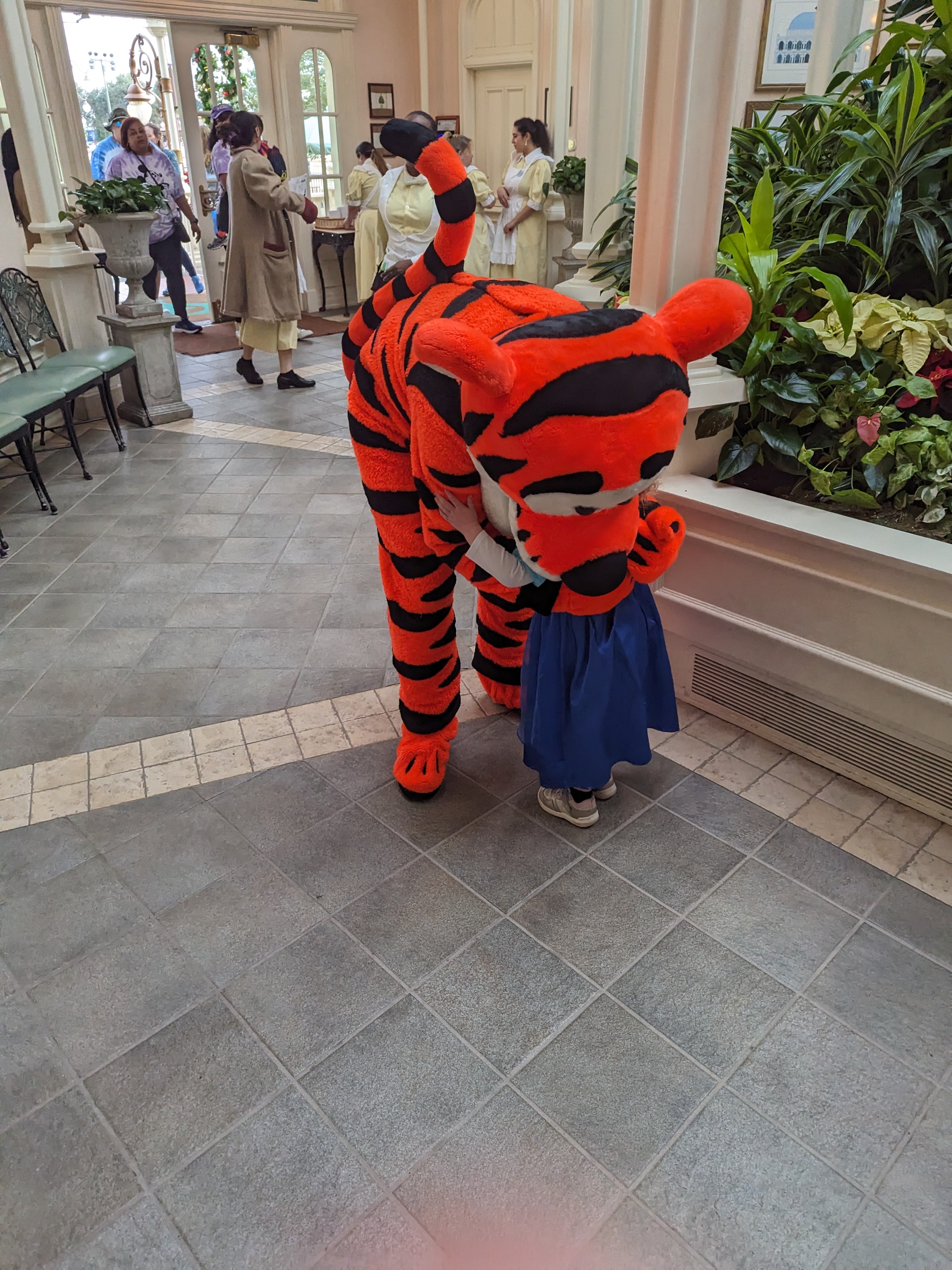 Tigger eating my daughter at Crystal palace