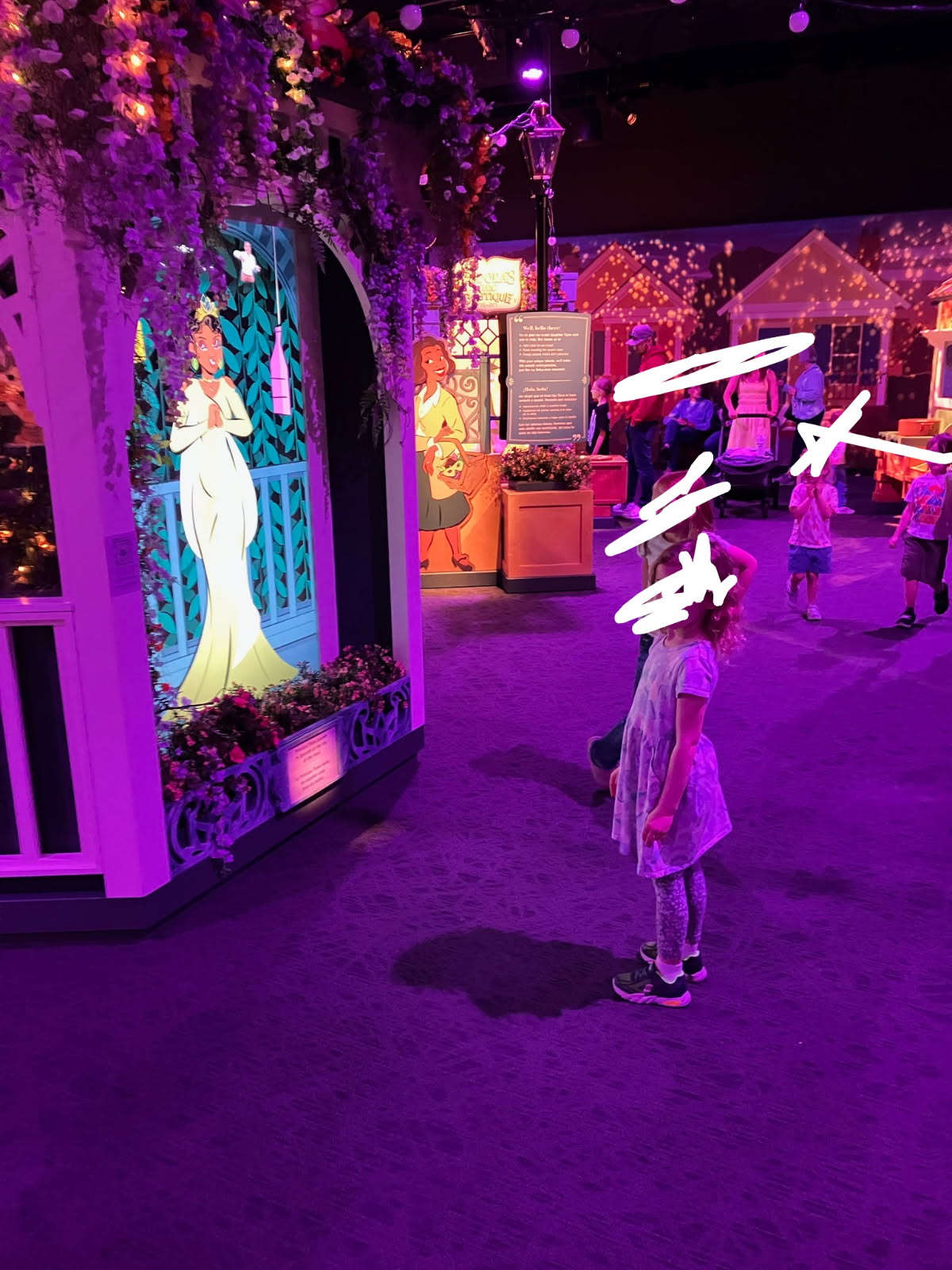 Princess Tiana at the Indianapolis children’s museum