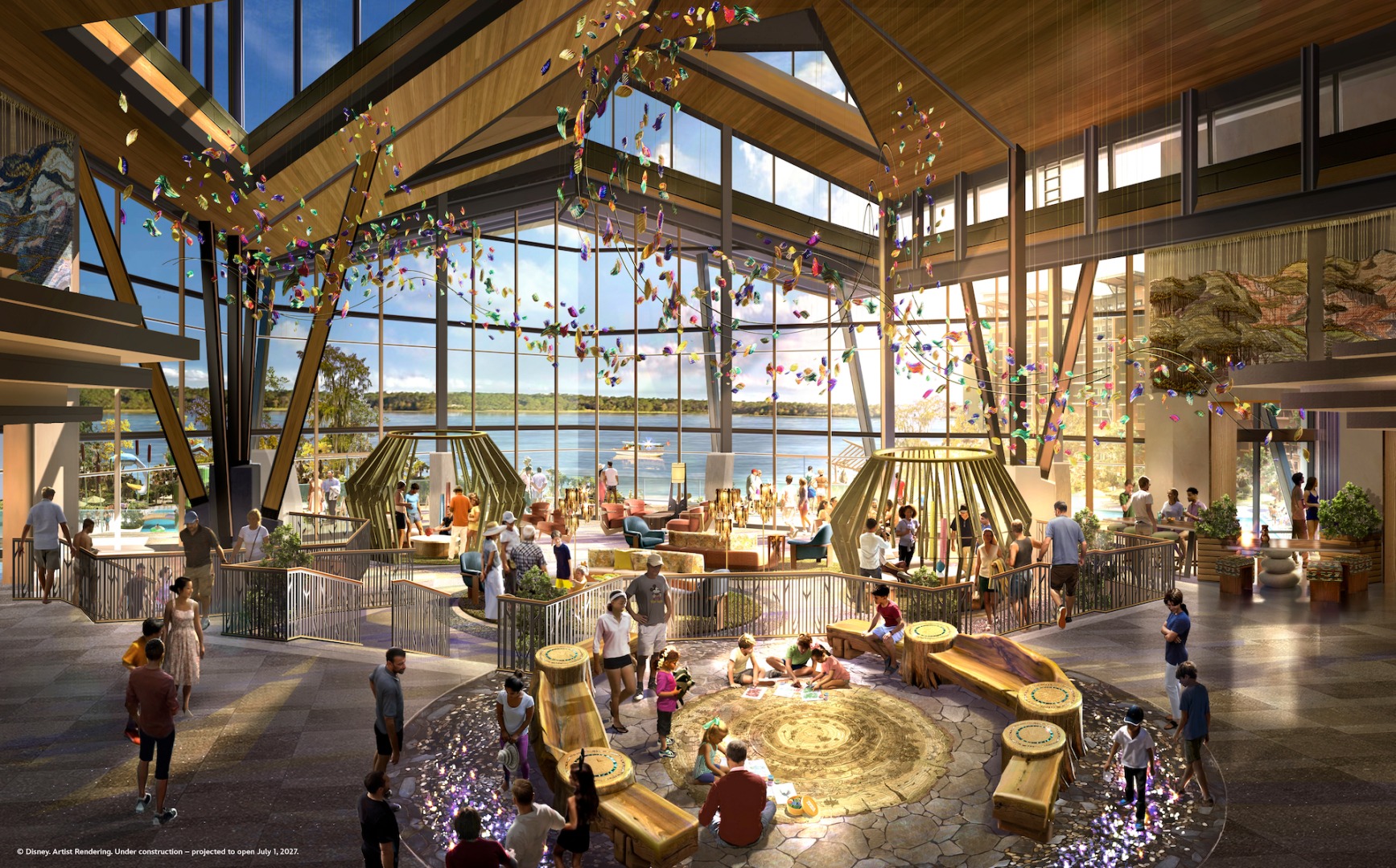 Lakeshore Lodge Lobby Concept Art